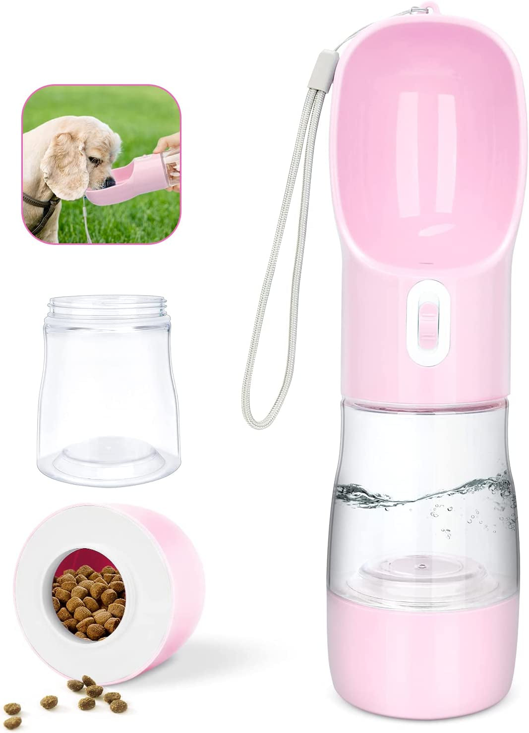 HydraWalker -Double function dog water bottle for outdoor activity